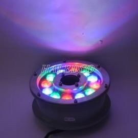 Đèn led âm nước HLUW2-12 RGB dạng bánh xe