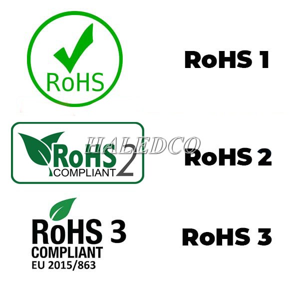 Sự khác biệt tiêu chuẩn RoHs 1, RoHS 2, RoHS 3