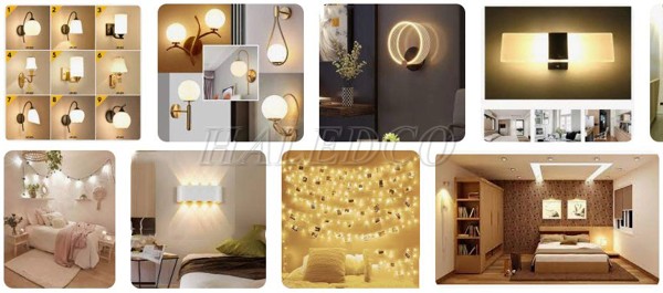Các loại đèn treo tường phòng ngủ phổ biến