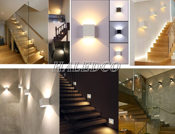 Đèn LED hắt tường cầu thang