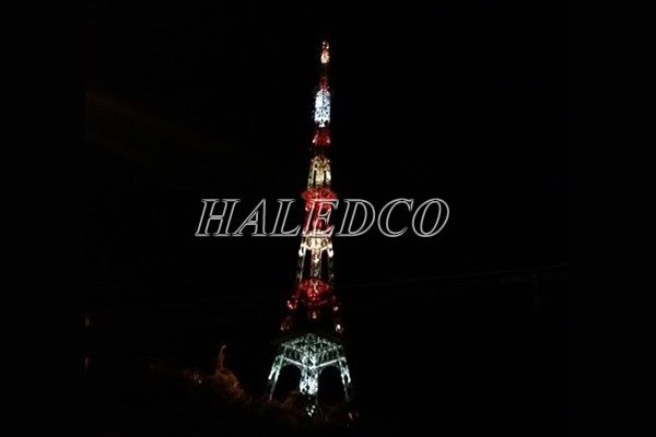 Haledco cung cấp đèn pha led RGB chiếu cột phát sóng truyền hình Lai Châu