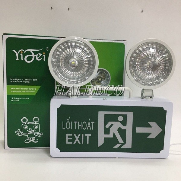 Đèn chiếu sáng sự cố exit có thiết kế nhận diện dễ dàng