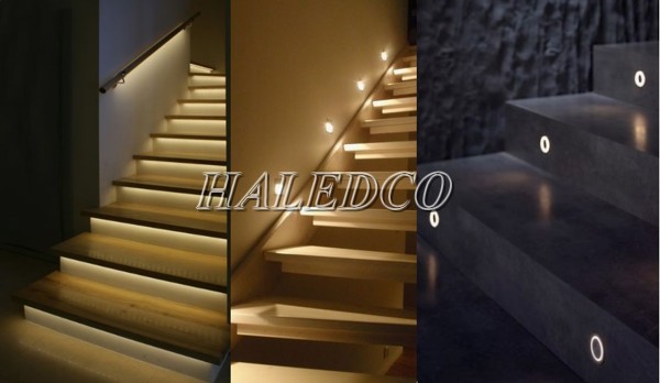 Một số cách lắp đèn led ốp tường cầu thang phổ biến