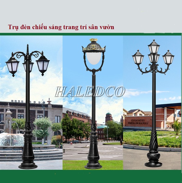 Ứng dụng của cột đèn trang trí sân vườn DC06