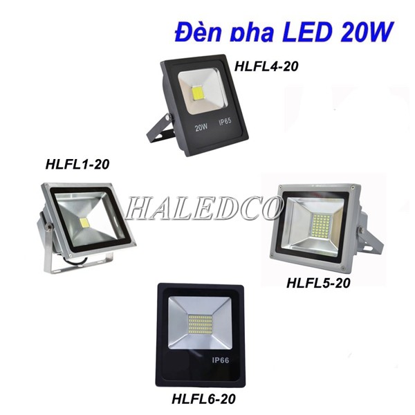 Hình ảnh thực tế đèn pha LED mini 20w HALEDCO