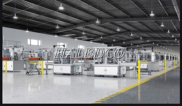 LED nhà xưởng HLHB UFO2-250 chiếu sáng xưởng sản xuất