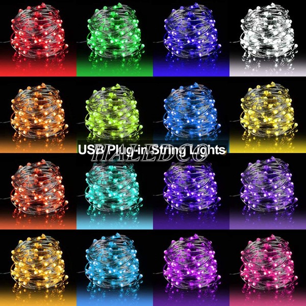 Đèn LED trang trí cây 1m dây nháy nhiều màu ánh sáng