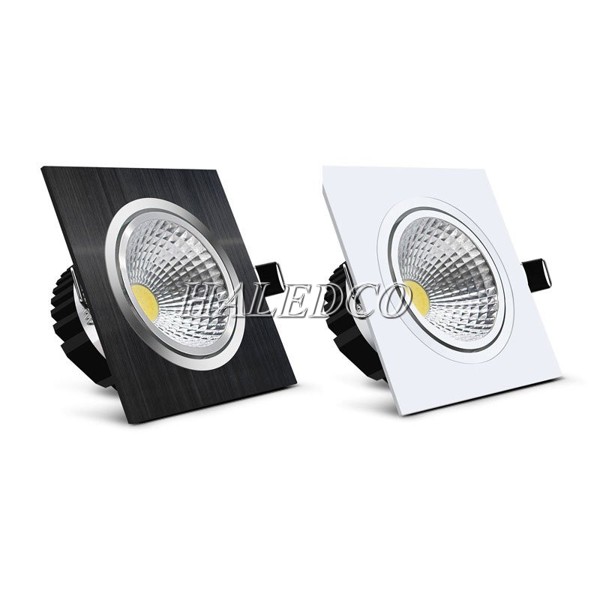 Kiểu dáng bóng LED âm trần HLDLV11-5 màu trắng và màu đen