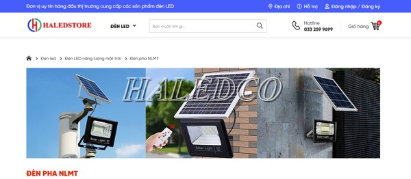 HALED STORE bán đèn pha năng lượng mặt trời hải phòng