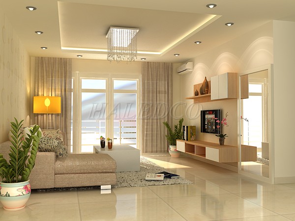 Nguyên tắc bố trí ánh sáng cho phòng khách là làm nổi bật nội thất