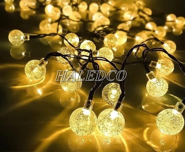 Đèn LED dây bóng tròn bọt nước ánh sáng vàng
