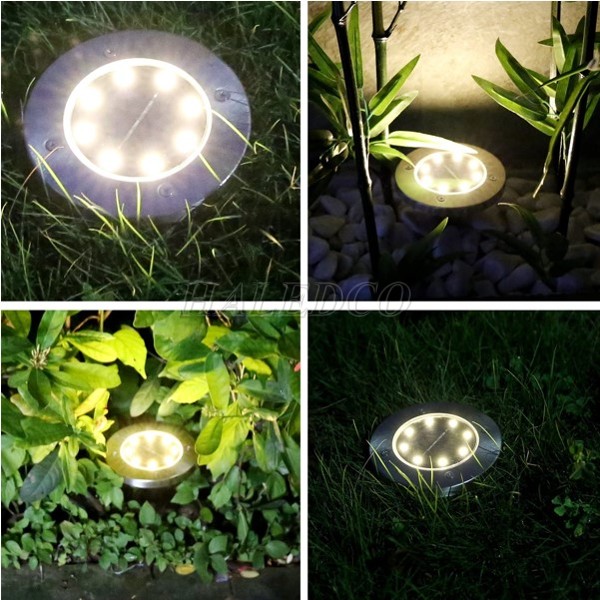 Hình ảnh đèn âm sàn chiếu cây chiếu cỏ