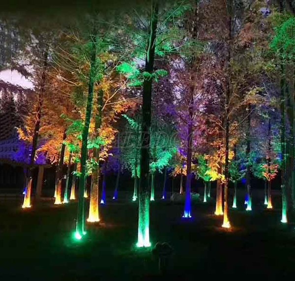 Ứng dụng của đèn chiếu gốc cây HLOG13-5 RGB