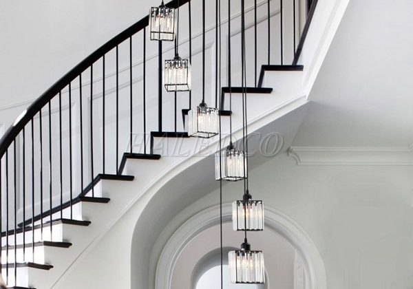 7 mẫu đèn thả trần cầu thang hiện đại giá rẻ 2022
