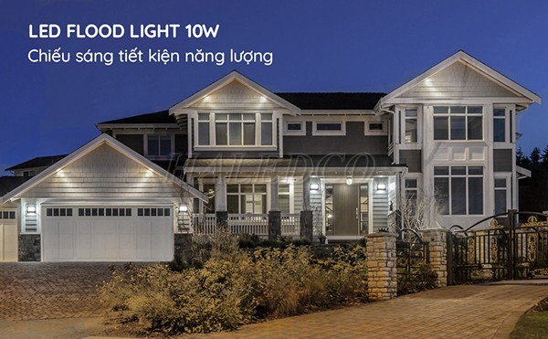 LED flood light 10w chiếu sáng tiết kiệm năng lượng