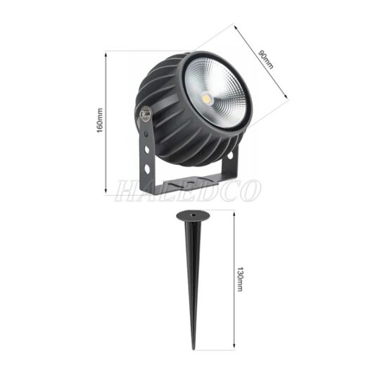 Kích thước cấu tạo đèn LED pha HLFL8-30